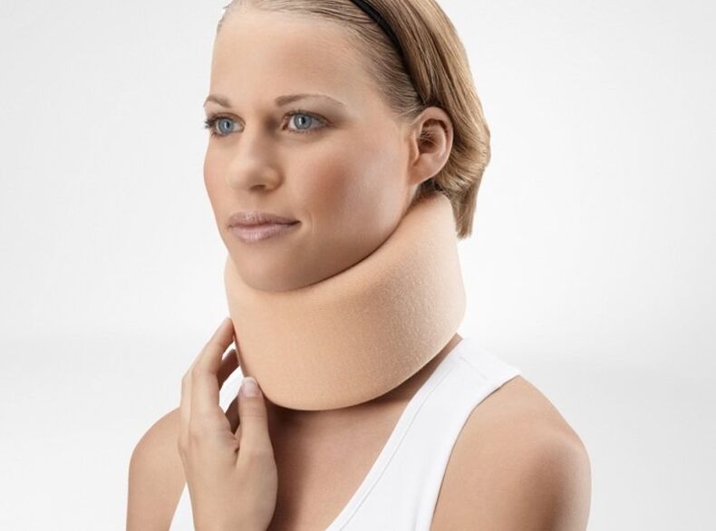 Neck neck with osteochondrosis