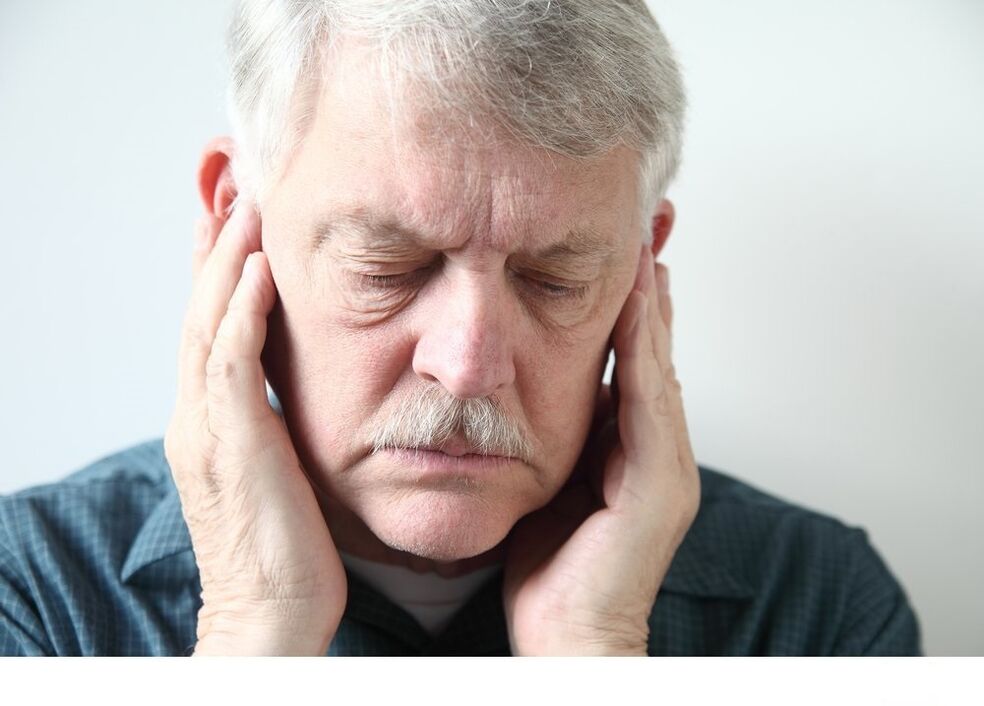 Pain with osteoarthritis of the temporary of the mandibular joint